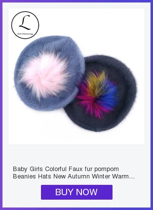 GZHilovingL/новые зимние толстые теплые бархатные шапки-бини для маленьких мальчиков и девочек, мягкий хлопковый помпон с искуственным мехом