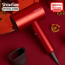 Xiaomi ShowSee Анион Фен отрицательных ионов Уход за волосами 1800 Вт сильный ветер профессиональные быстросохнущая портативный дома фен низкий уровень шума A1-W Xiaomi ShowSee Анион Фен отрицательных ионов Уход за волосами 1800 Вт сильный ветер профессиональные быстросохнущая портативный дома фен низкий уровень шума A1-W