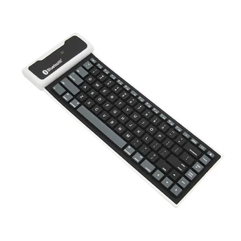 

Folding Universal Portable Bluetooth Wireless Soft Silicone Keyboard Waterproof for Laptops for iPad New Smartphone Keyboard