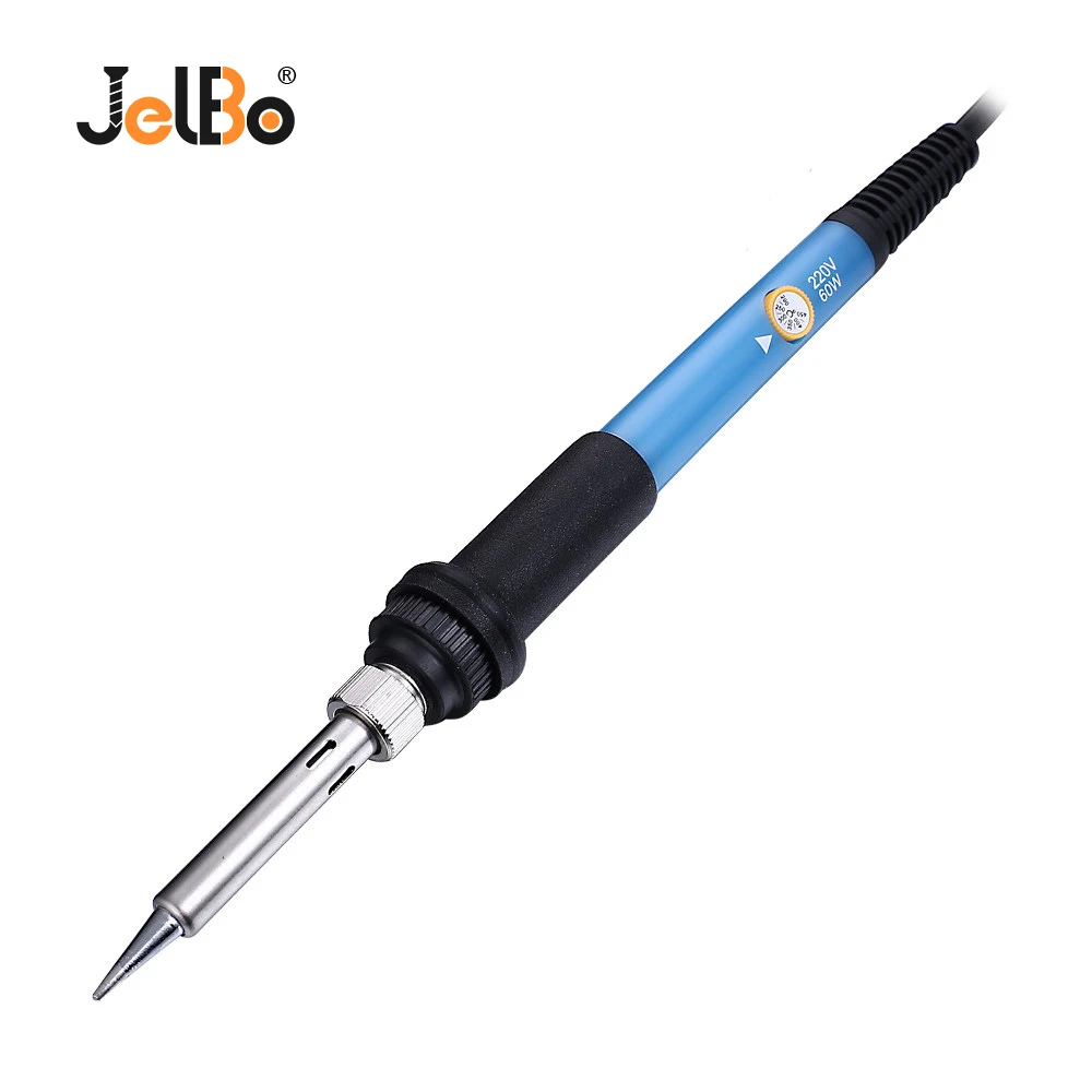 Электрический паяльник JelBo с регулируемой температурой, 220 В/110 В, 60 Вт, ручка для ручки, паяльная станция, сварочный ремонт, ручной инструмент