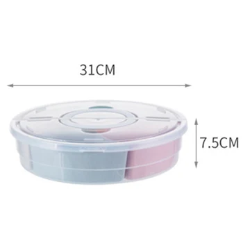

Double-Layer Snack Candy Storage Box with Lid Christmas Gift Wedding Party Decoration Fruit Melon Nut Storage Box