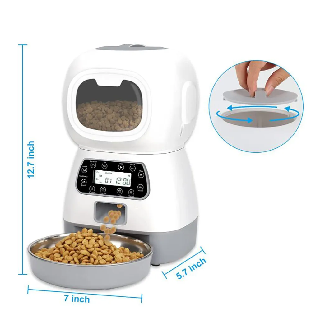 3.5L Automatic Pet Smart Food Dispenser 2
