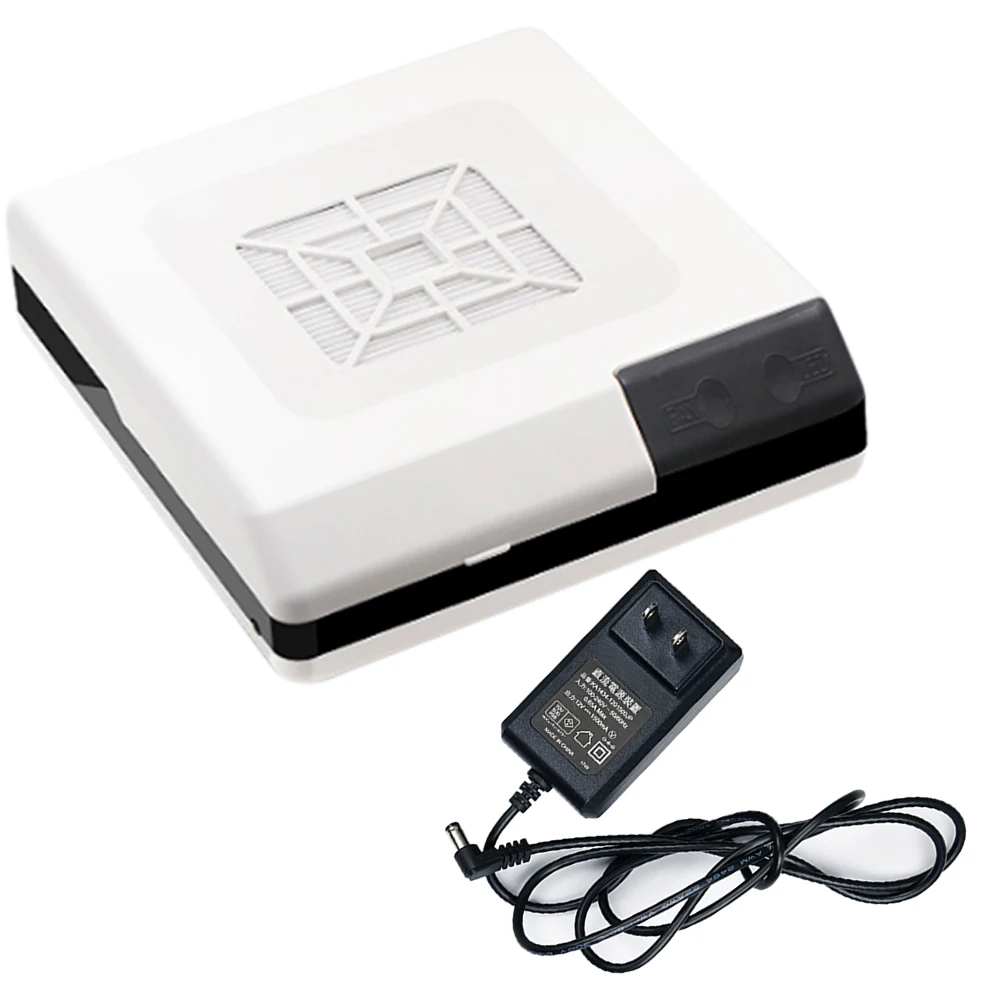 

Double Use Nail Art Salon Suction Dust Machine Dust Collector Vacuum Cleaner Nail Art Device Manicure Salon Tool EU / US Plug