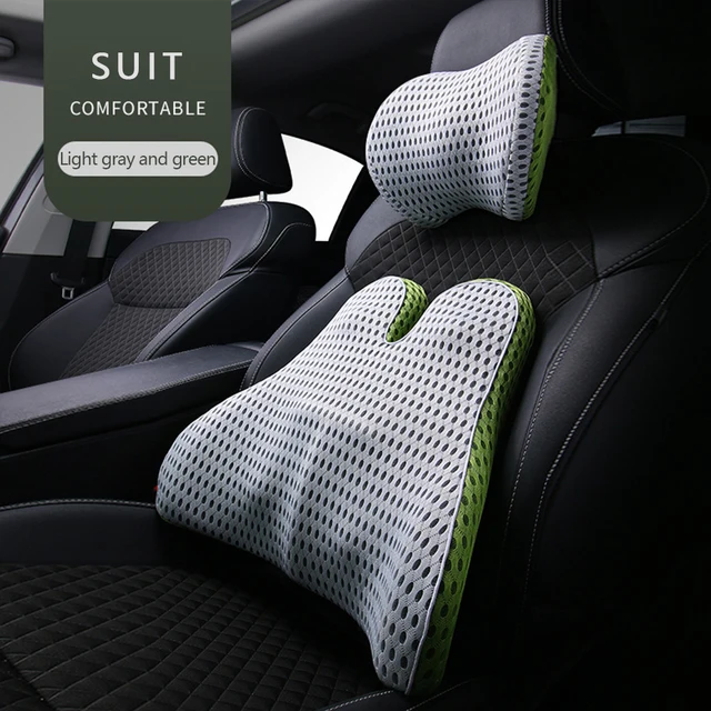 Car Headrest Neck Pillow Support Universal Soft Neck Pillows Cushion Memory Foam Lumbar Pillow Back Support Interior Automotive 24
