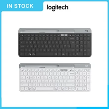 Youpin k580 2.4g sem fio ultra-fino escritório teclado unificando bluetooth modo duplo computador periférico acessórios(China)