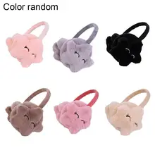 Милые теплые зимние наушники с ушками для детей, плюшевые меховые наушники с ушками, милая повязка на голову для девочек, модный бренд