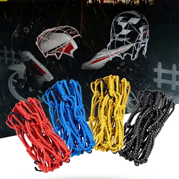 

New Reflective Moto Helmet Mesh Net Motorcycle Luggage Net Protective Gears Luggage Hooks Motorcycle Accessories Organizer