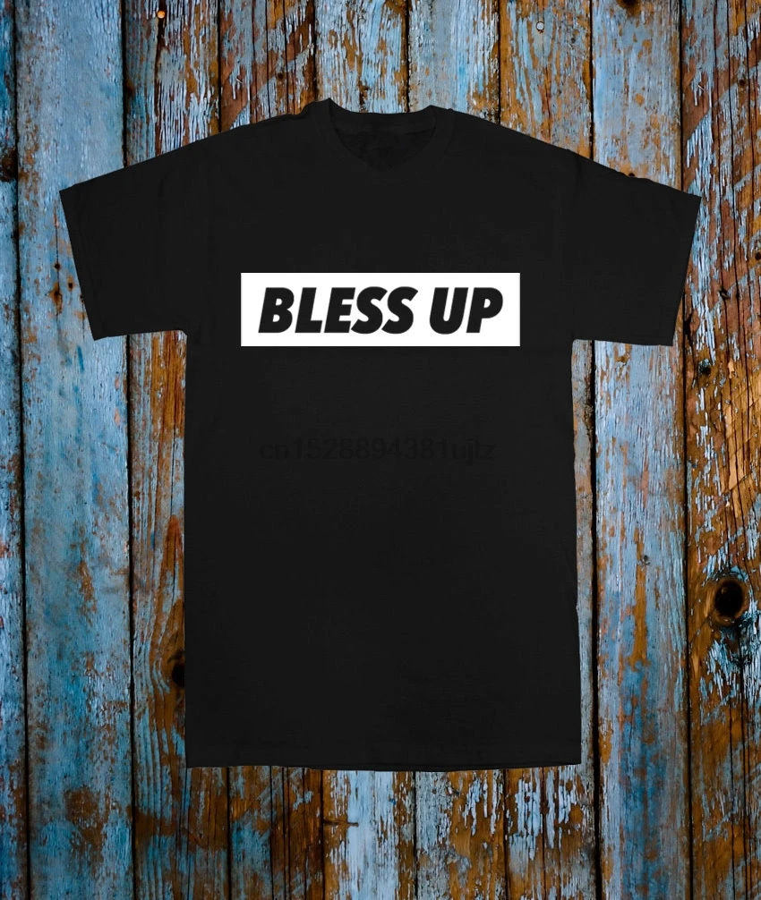 BLESS UP DJ KHALED популярная футболка со слоганом топ черный белый блогер новые
