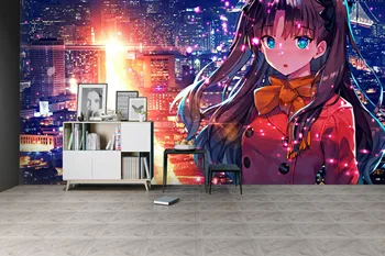 

[Self-Adhesive] 3D Fate Stay Night 604 Japan Anime Wall Paper mural Wall Print Decal Wall Murals Belly