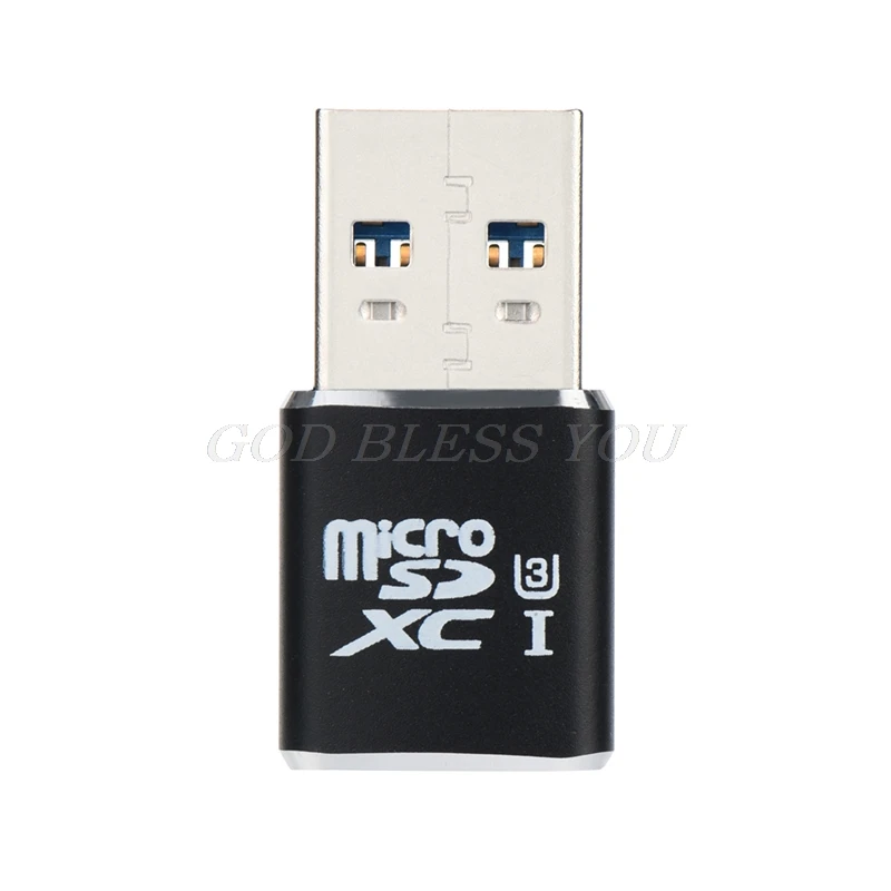Высокое качество супер скорость 5 Гбит/с USB 3,0 Micro SDXC Micro SD TF T-Flash кард-ридер адаптер - Цвет: Черный