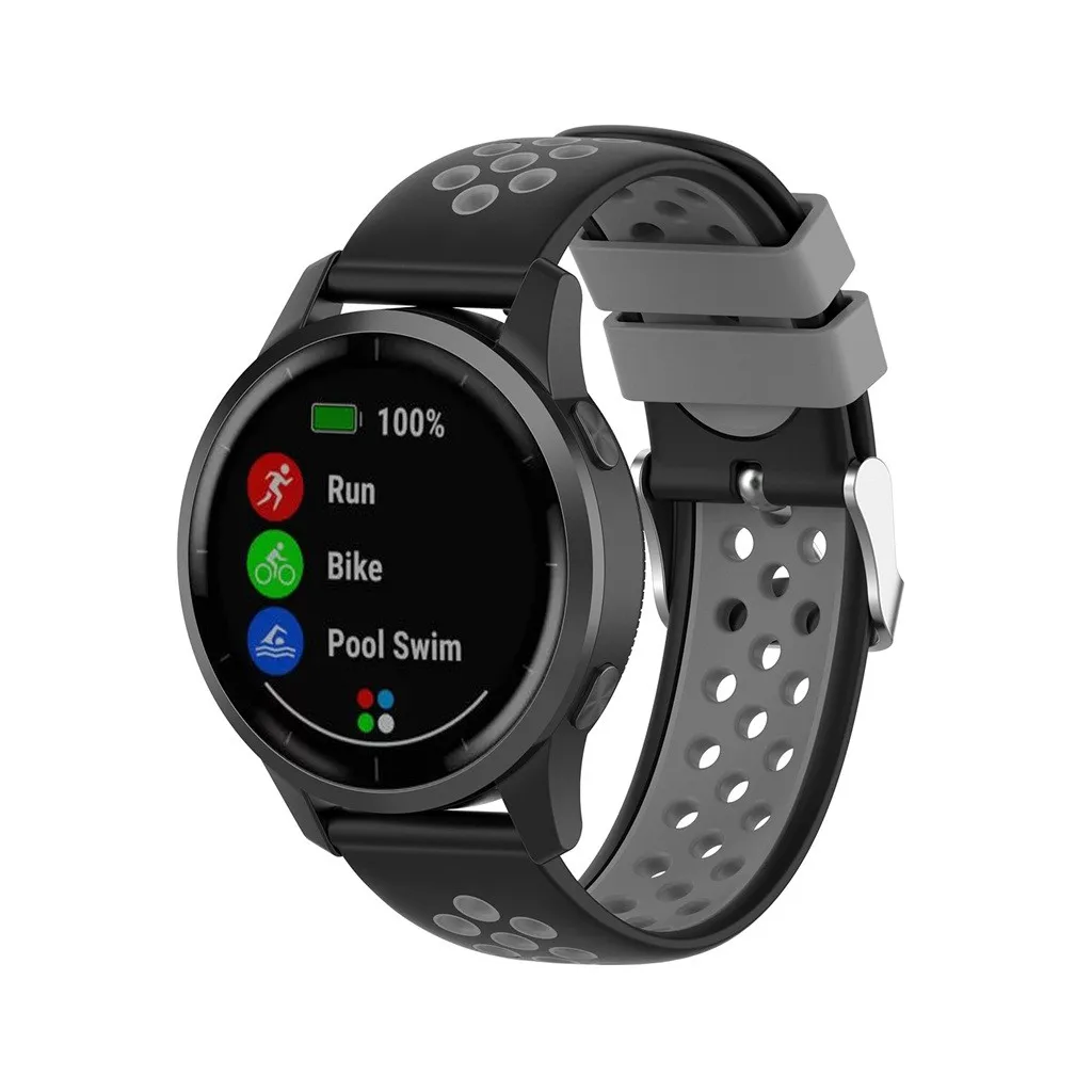 Мягкий силиконовый сменный ремешок для наручных часов для Garmin Vivoactive 4 4S Смарт-часы носимые аксессуары Vivoactive4#1018