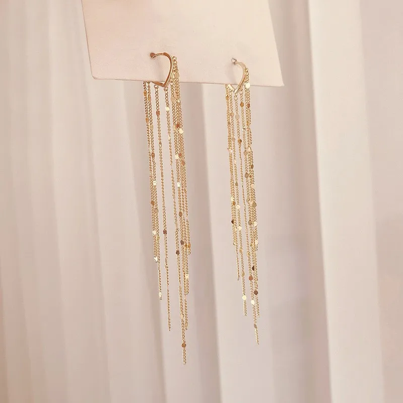Korean Fashion Heart Earring | Heart Jewelry Long Earrings