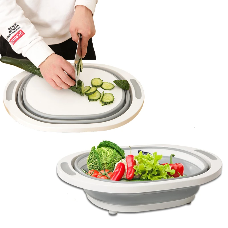 

Foldable Miracle Board 3 In 1 Wooden Chopping Board Cutting Board Wood Wood Board Kitchen Stuff Drain Chopping Board Basket
