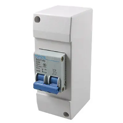 

Covered DZ47-63 C32 32A 2 Pole Mini Circuit Breaker MCB