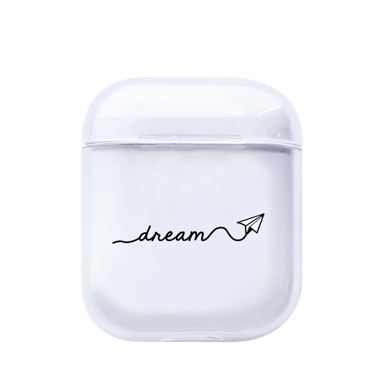 XH0130-01 Роскошный чехол с рисунком карты для Apple Airpods, милый прозрачный жесткий Bluetooth защитный чехол для наушников для Air pods, 2 Чехол - Цвет: XH0130-01