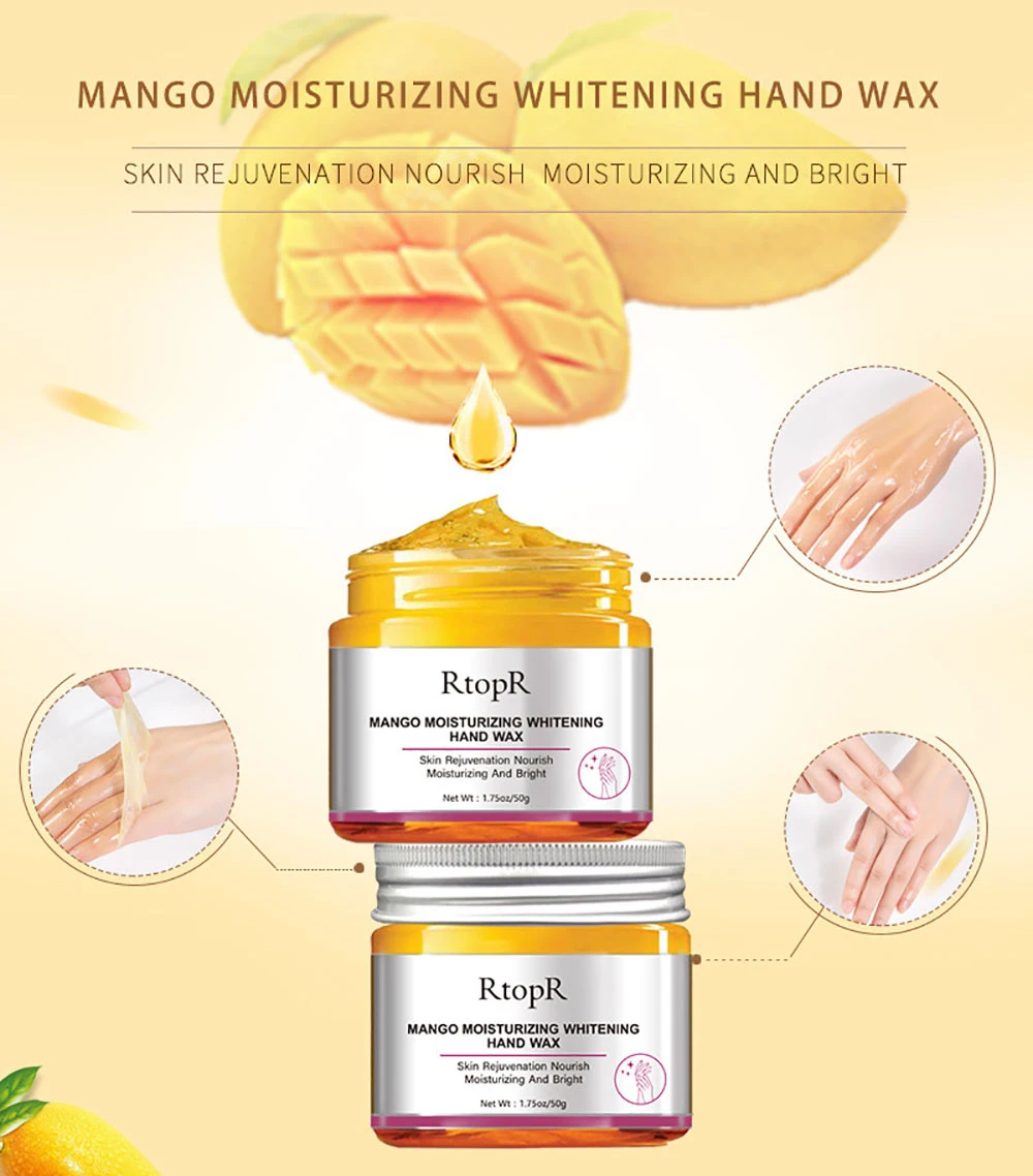 50g Mango Essence Hand Tear Mask Anti-drying Long-last Moisturizing Anti-Aging Keep Skin Firmly On Hands Multi-effect Hand Care