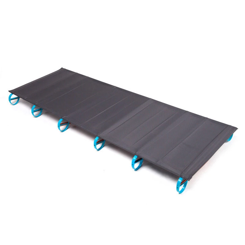 cheap Outdoor Folding Bed Camping Mat Ultralight Single Bed Cot Sturdy Portable Sleeping Bed Aluminium Frame