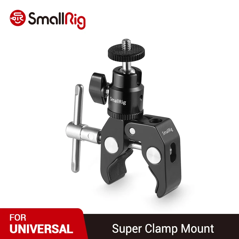 Зажимное крепление SmallRig с винтовым креплением шариковой головкой 1/4 дюйма