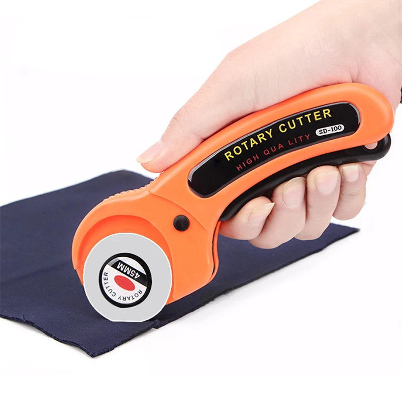 Leather Craft Tools Leather Sewing Tools Craft Cutting Tools LeatherCraft 45mm Rotary Cutter Leather Cutting Tool Fabric Cutter Circular Blade DIY Patchwork Sewing Quilting Fit Olfa Cut