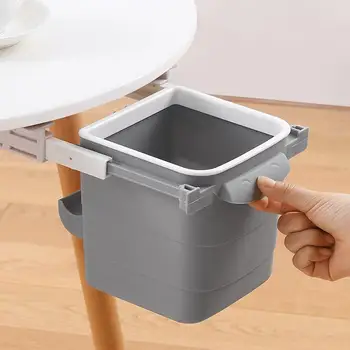 

Household Garbage Storage Bins Under-the-table Drawer Trash Can Hidden Retractable Garbage Waste Bin For Home Office Desk