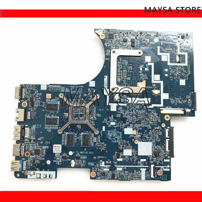 Laptop Motherboard FOR Hasee FOR Clevo for God of War w670SJ 40pins 17inch 176-77-W670SJ00-D01 Motherboard 6-71-W65J0-d01 DDR3