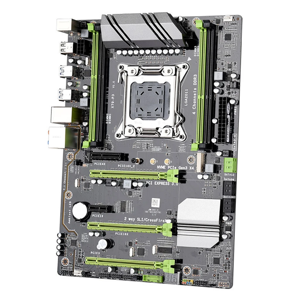 

X79 P3 ATX SATA3.0 Motherboard Stable LGA 2011 DDR3 Memory 128GB 4 Channels All Solid State CPU Interface Computer Accessories