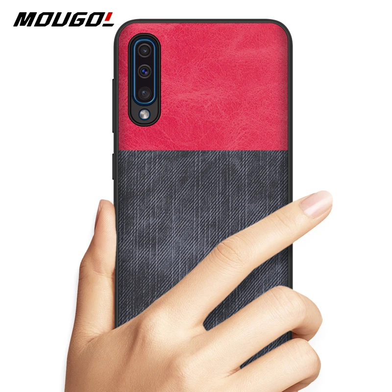 Чехол для телефона Samsung Galaxy A50 чехол из джинсовой ткани силиконовый мягкий