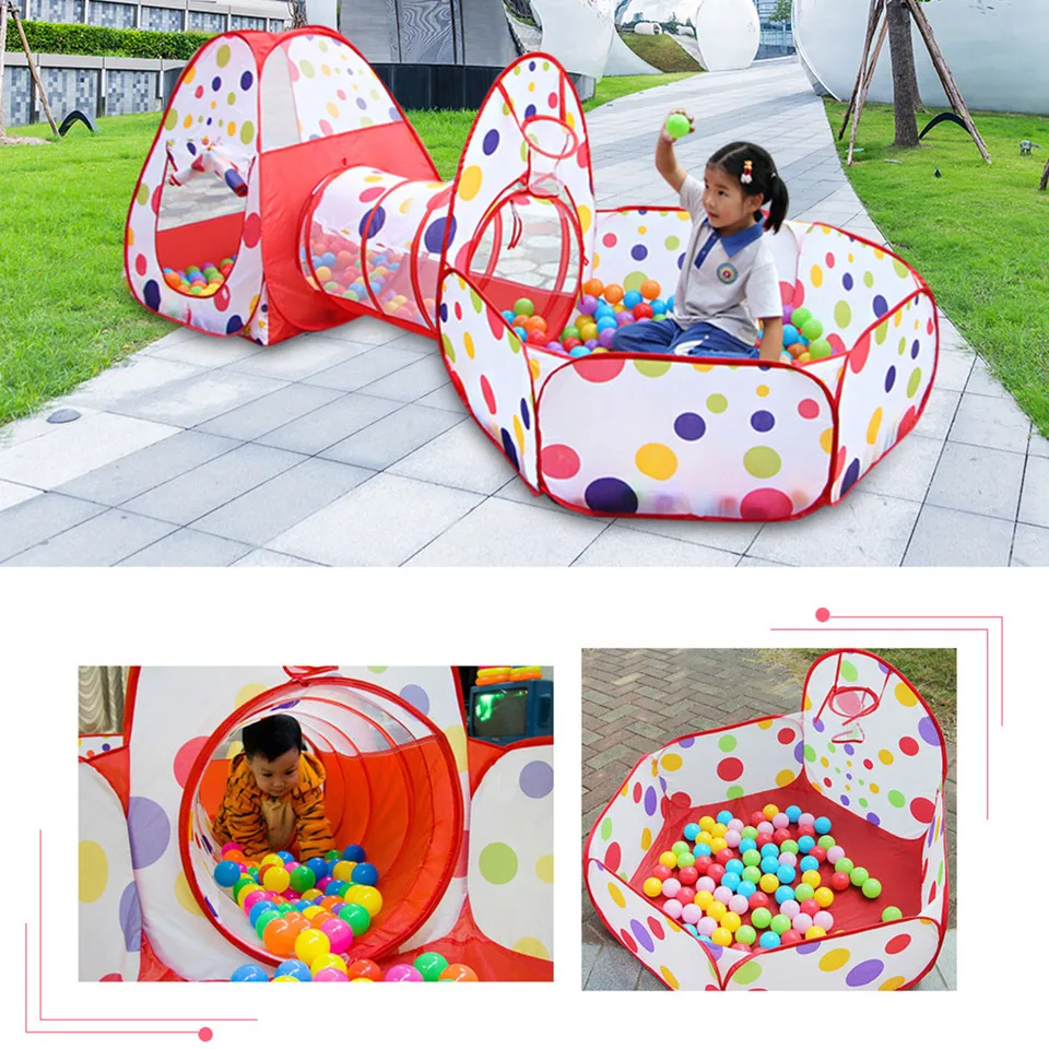 play tent crawl tunnel