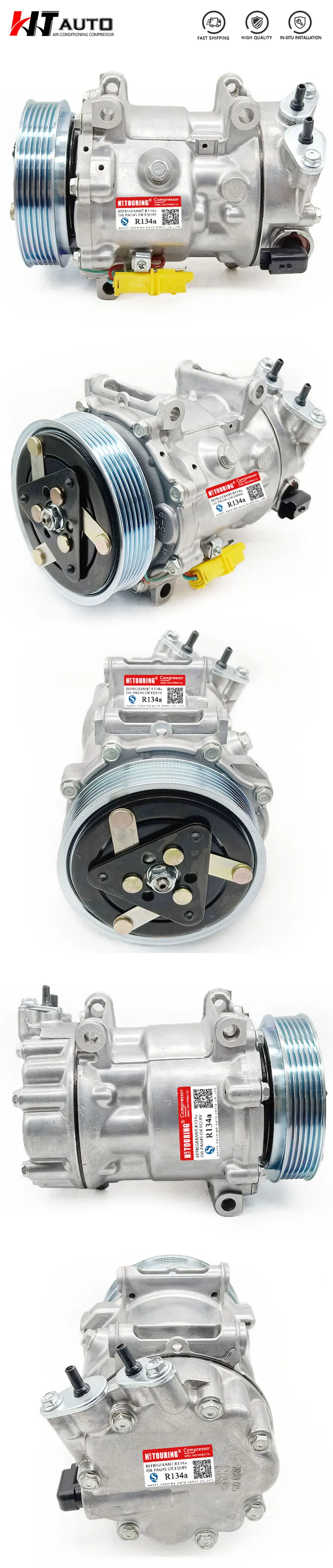 SD7C16 A/C компрессор для PEUGEOT 308/CITROEN C4 Picasso 1,6 HDi 2007-9800839580 9671216780 9659875880 8FK351334171 96519114