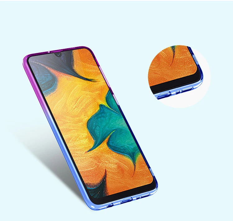100 шт градиентный цветной, мягкий, из ТПУ силиконовый чехол для Xiaomi mi 9 SE Red mi 7 6 Note Pro Go ультратонкий противоударный чехол