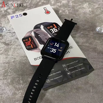 

F25 Temperature Smart Watch 24 H Measurement 1.4inch Full Touch Screen Fitness Tracker Heart Rate Monitor IP67 Waterproof