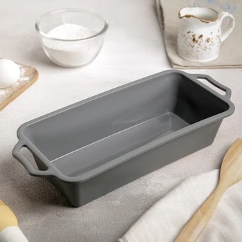 

Baking dish with frame "Prestige", 31.5 × 13.7 cm (inner size 25.7 × 11.7 × 6 cm), gray