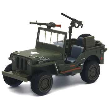 

1:32 Willis VehiclesWorld War II Vehicles Series,Pull Back Flashing Metal Cars