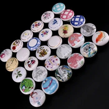 

1PCS Hand Printed ceramic Furniture Knobs Handle , Porcelain drawer dresser wardrobe pulls knobs