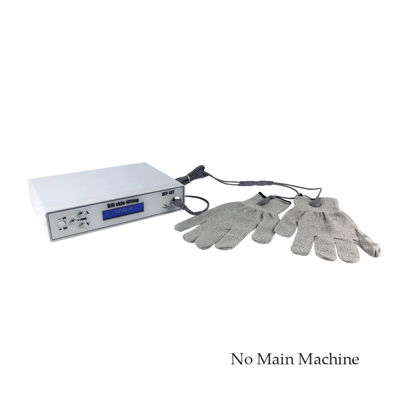 EMS Magic Glove with 1.5M Button Cable Electricity Conductive Face Body magic Therapeutic apparatus beauty Gloves