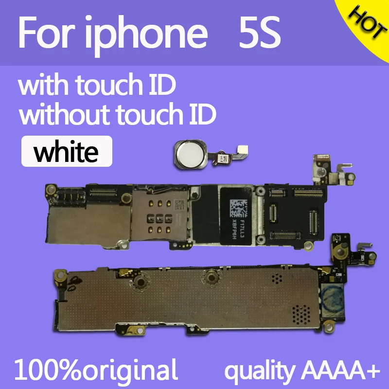 16 Гб/32 ГБ/64 ГБ для iphone 5s материнская плата без/с сенсорным ID, разблокирована для iphone 5s материнская плата
