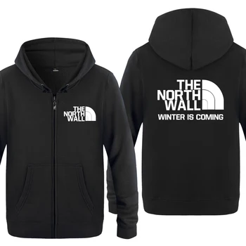 

Winter Is Coming Game of Thrones Sweatshirts Men 2018 Mens Zipper Hooded Fleece Hoodies Cardigans