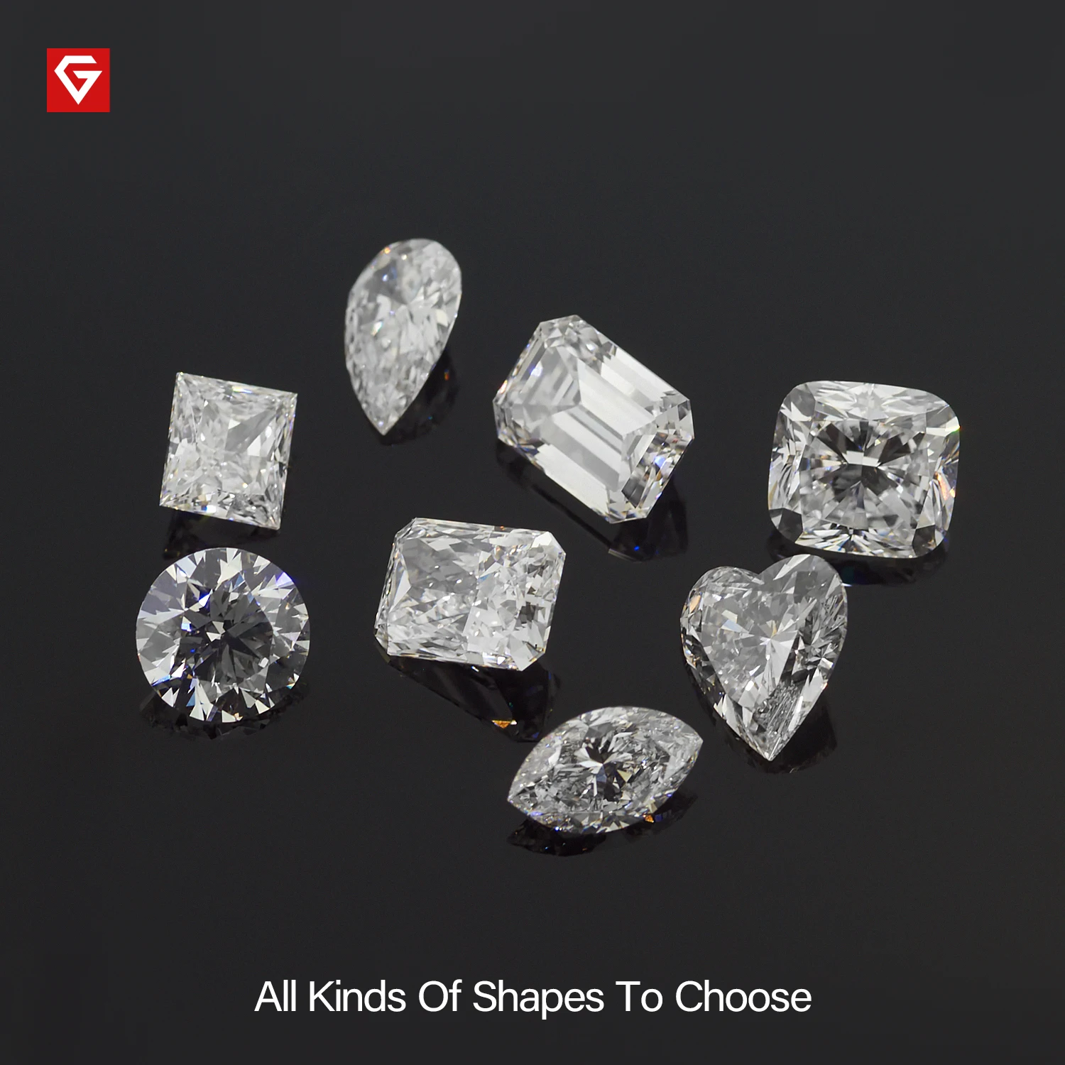 GIGAJEWE E VS2 Round CVD Loose Diamond Manual Cutting Laboratory Grown Test Passed Gemstone For Jewelry Making