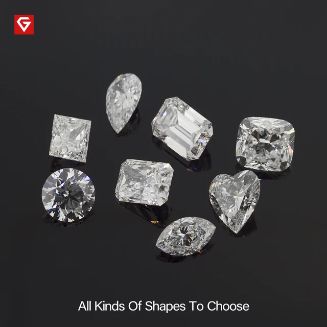 GIGAJEWE Customized E VS2 Round CVD Loose Diamond Manual Cutting Laboratory Grown Test Passed Gemstone For Jewelry Making - Image 3