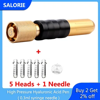 

Injection Gun Hyaluron Pen Hyaluronic Acid Pen Nebulizer Lip Injection Anti Wrinkle 0.3ML Syringe Needle Head Skin Care