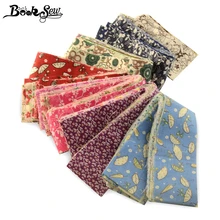 Booksew печатные цветы 5x100 см желейные рулонные полоски хлопчатобумажная ткань 8-9 шт./лот Telas DIY лоскутное шитье