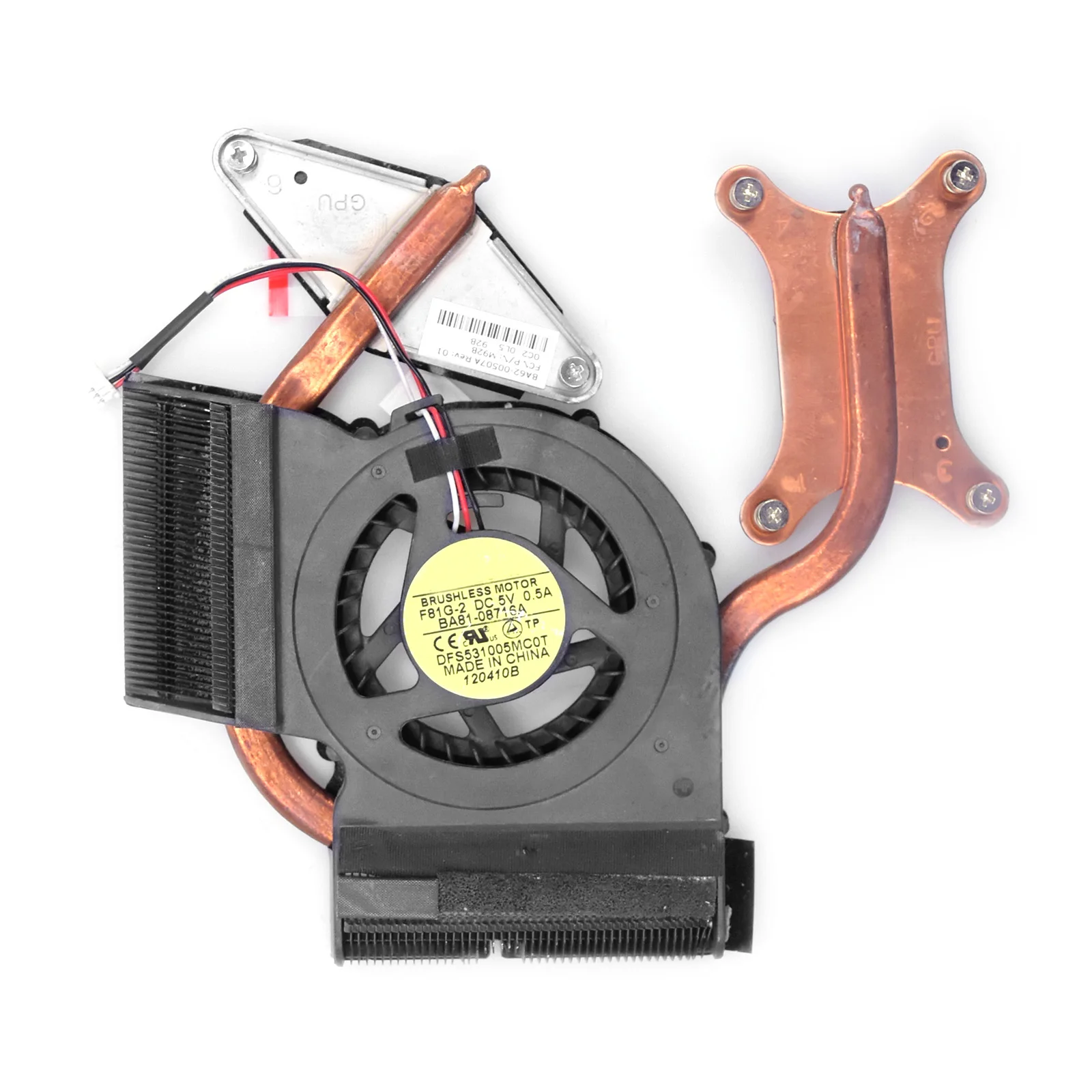 for Nvidia graphics Для samsung R440 R439 R478 R480 Радиатор Теплопроводность медная трубка модуль вентилятор - Цвет лезвия: for Nvidia graphics