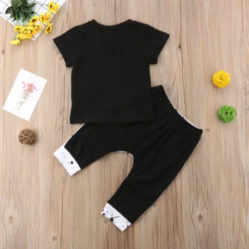 newborn baby boy set two pieces halloween costume shirt sleeve t shirt pant suit infant kids boy clothing