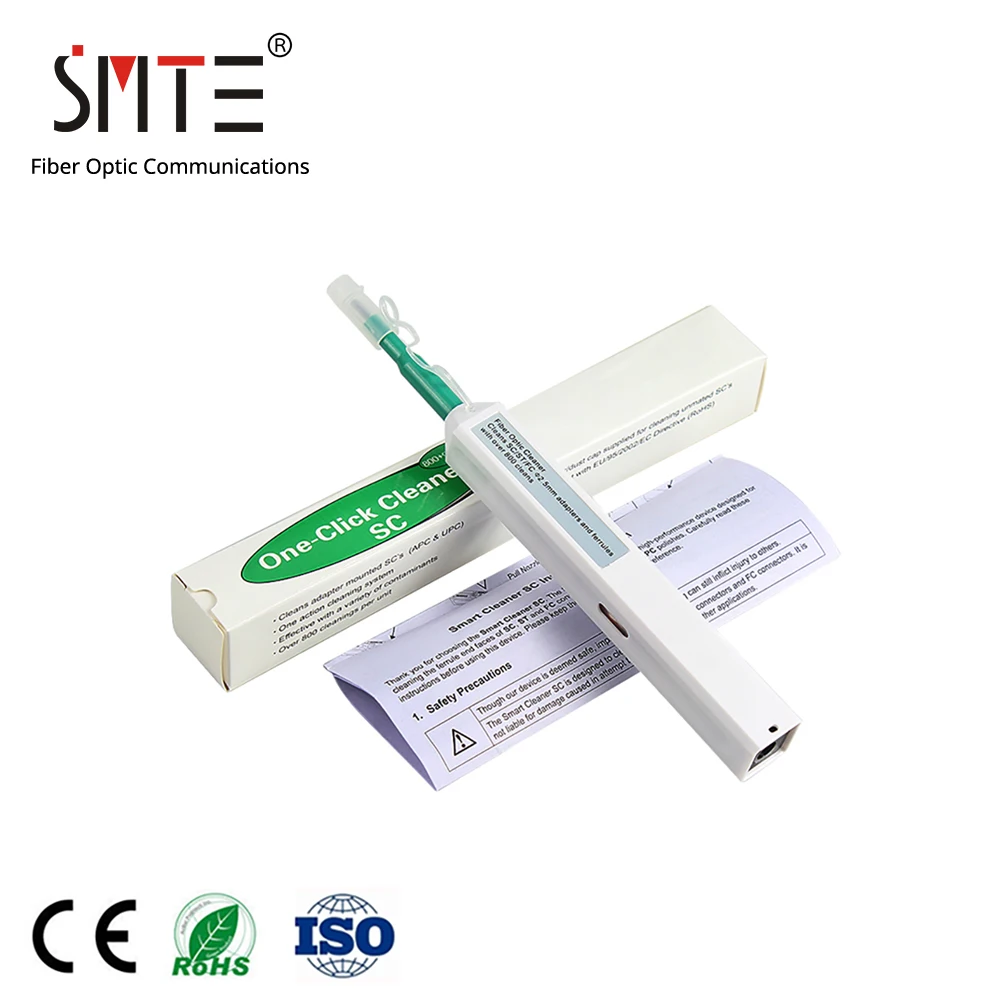 Fiber optic cleaner One Click Cleaner 1.25mm 2.5mm for SC ST FC Optic Connector Pen cleaning tool | Мобильные телефоны и