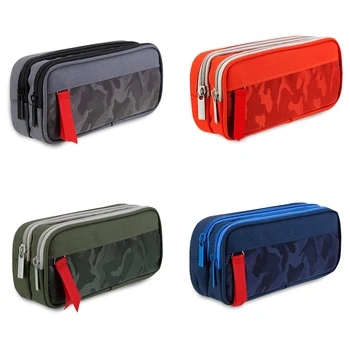 

Double Layer Large Capacity Pencil Case Pencils Pouch Kids School Supplies Stationery Organizer Cosmetic Bag Women Make Up Bags