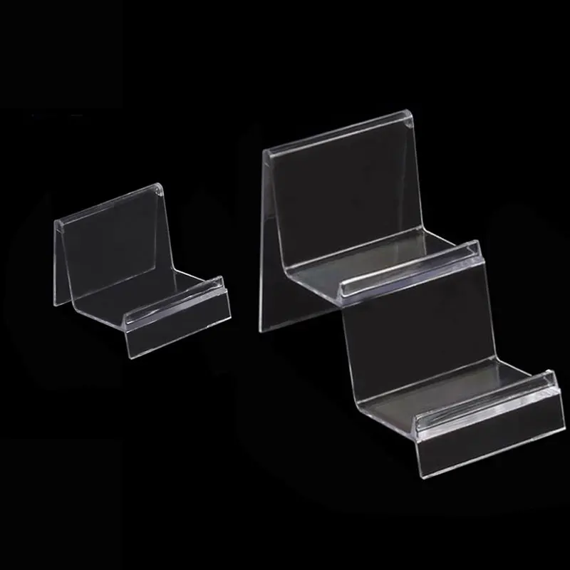 

1PCS Acrylic Transparent Display Shelf Mobile book Wallet Glasses Rack single/double layers Jewellery Display Stand Packaging