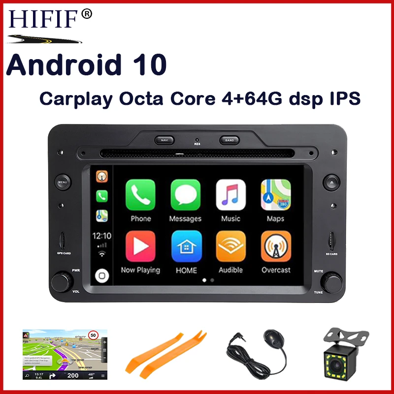 

Автомагнитола IPS, 2 Din, Android 11, для Alfa/Romeo/Spider/Brera/159 Sportwagon, 2 Гб ОЗУ, Автомобильный мультимедийный видеопроигрыватель, DVD, GPS, USB, DVR