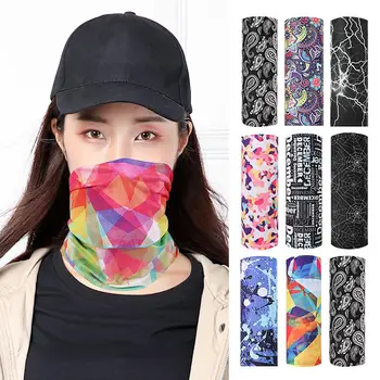 

5Pcs Random Color Stylish Outdoor Dust Sun Protection Bandana Unisex Face Mask Headband Scarf маски маски hot sale
