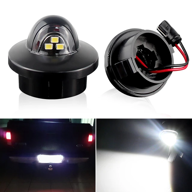 2pcs License Plate Light with 9 Lamp Beads Led License Plate Light 6500K  Low Power Consumption for Ford F150 F250 F350 F450 F550