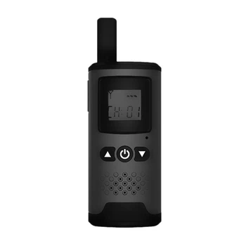 

MOOL 2PCS Mini Walkie Talkie 16CH 400-470MHz 2-Way Radio Transceiver with Universal Interface Rechargeable Range 1Km-3Km